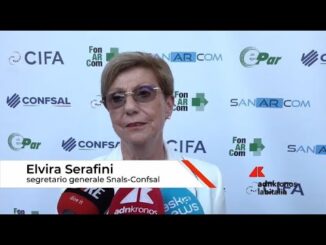 Elvira Serafini Segretario generale SNALS CONFSAL Serve cultura della sicurezza partendo a