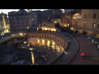oma presentata nuova illuminazione artistica dei Mercati Traiano curata da Areti
