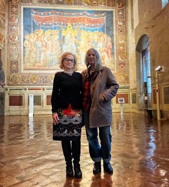 Patti Smith in visita al Museo Civico di Siena