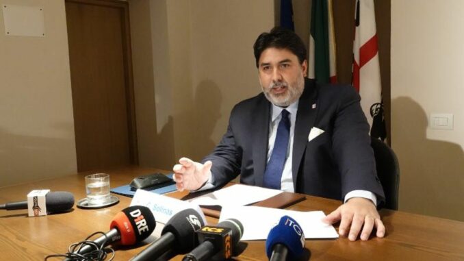 presidente.solinas-simposio FOTO: fonte sito regione sardegna