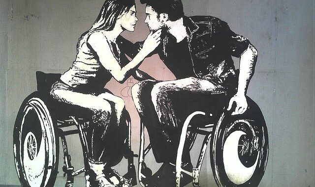 Due fidanzati con disabilità Due fidanzati con disabilità