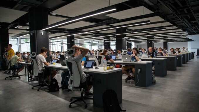 Lavoro in Ufficio Persone che lavorano in ufficio