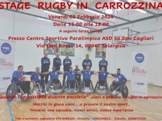 Lo stage per promuovere il rugby in carrozzina 1 locandina