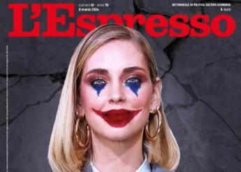 Chiara Ferragni come ‘Joker’ in copertina sull’Espresso: il web si spacca