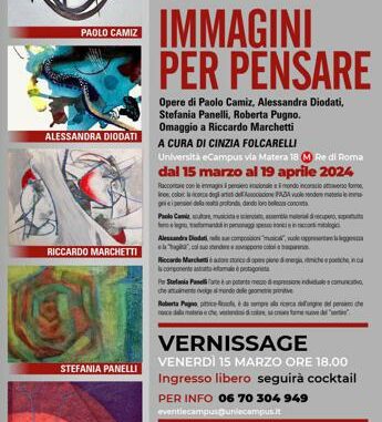 “Immagini per pensare”, all’Università eCampus una nuova mostra collettiva