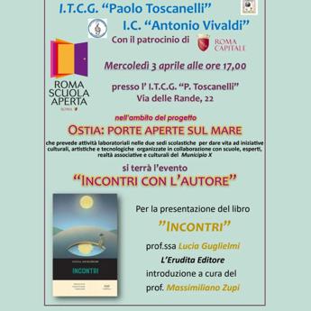 Ostia, a ‘Incontri con l’autore’ il libro ‘Incontri’ della professoressa Lucia Guglielmi