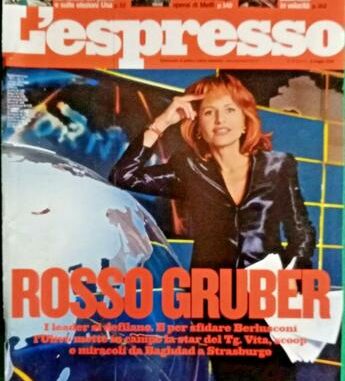 Europee, 20 anni fa exploit di Lilli Gruber e per ‘la rossa’ anche la copertina dell’Espresso