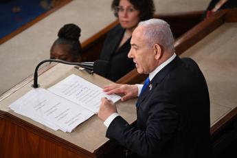 Natanyahu al Congresso Usa, Hamas: “Discorso pieno di bugie”