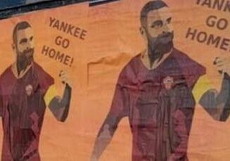 "De Rossi nostro vanto, yankee go home!", a Roma spuntano i manifesti 4 De Rossi nostro vanto yankee go home a Roma spuntano i manifesti