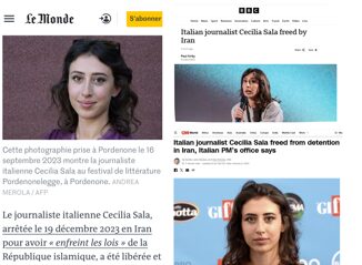 Cecilia Sala liberata, dalla Cnn alla Bbc la notizia fa il giro del mondo 3 Cecilia Sala liberata dalla Cnn alla Bbc la notizia fa il giro del mondo