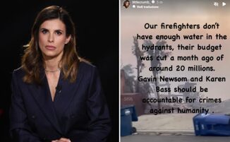 Los Angeles brucia il dolore di Elisabetta Canalis Il mio cuore e li. Lattacco al sindaco
