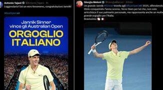 Sinner trionfa agli Australian Open: da Tajani a Meloni, esulta la politica 4 Sinner trionfa agli Australian Open da Tajani a Meloni esulta la politica