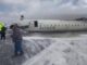 Aereo si ribalta in atterraggio incidente a Toronto Video