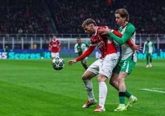 Milan Feyenoord 1 1 non basta Gimenez rossoneri fuori dalla Champions