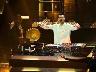 Sanremo 2025 Gabry Ponte apre la finale con la techno tarantella