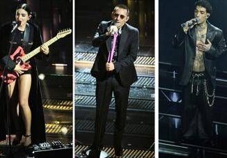 Sanremo 2025 Joan Thiele misteriosa e Moda Barbiecore pagelle look terza serata
