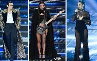 Sanremo 2025 Rose Villain statuaria e limpeccabile Achille Lauro pagelle look finale