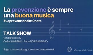 Sanremo 2025 talk con Schillaci per campagna di prevenzione oncologica