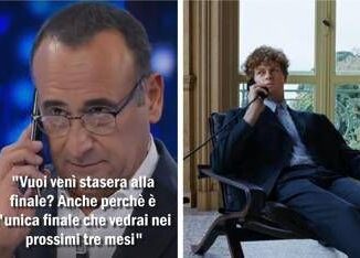 Sanremo in uno scatto la finale e linvito di Conti a Sinner la vignetta di Osho