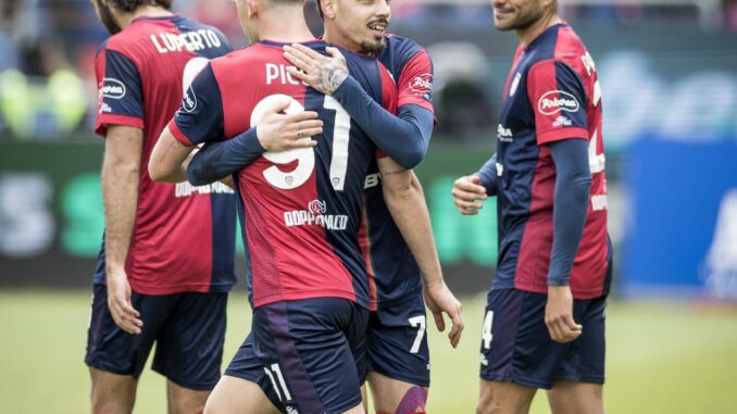 487507360_1206482067505811_203438726293564134_n Gaetano festeggia (Foto Social Cagliari Calcio)