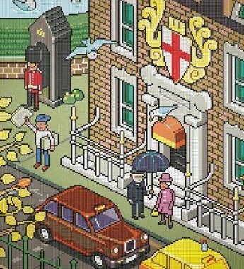 Design: pionieri pixel art eBoy firmano ‘A mosaic installation’ per Bisazza