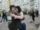 Papa Francesco Daiana Guspero con i suoi ballerini al Gemelli per un tango di preghiera
