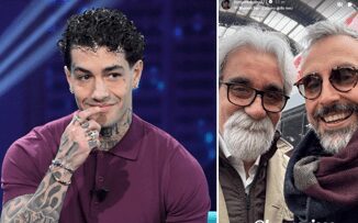 Tony Effe il selfie di Brunori Sas e Beppe Vessicchio lincredibile somiglianza