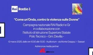 Violenza su donne campagna Come unonda di Rai Radio 1 e Gr fa tappa a Sassari