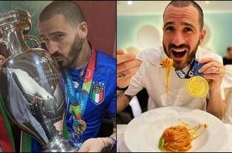 Bonucci pasta asciutta dopo la maratona di Londra il nuovo sfotto agli inglesi