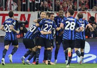 Champions Bayern Monaco Inter 1 2 gol di Lautaro e Frattesi