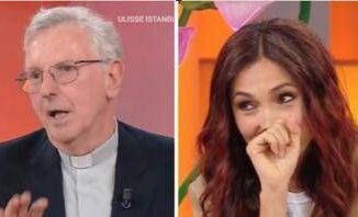 Don Bruno gaffe e risate a La volta buona Caterina Balivo lo salva cosi