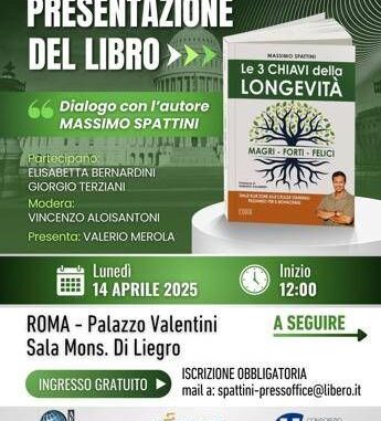 Presentazione a Roma di “Le 3 Chiavi della Longevità” con Massimo Spattini e il nuovo Master in Health Personal Trainer