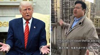Trump e la guerra dei dazi, Cina schiera il clone di Donald – Video