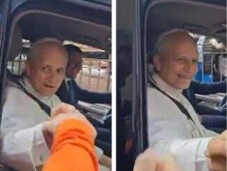 Papa Leone XIV il saluto al tifoso Forza Roma Video