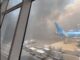 Fiumicino incendio in aeroporto il fumo nero invade la pista Video