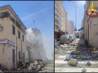 Sassari esplosione in una palazzina un ferito grave