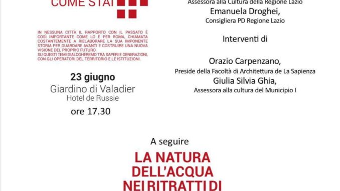 Torna ‘Roma come stai?’, la VII edizione forum tra acque, giardini e visioni urbane