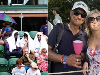 Caldo record a Wimbledon fan si attrezzano con ombrelloni e vino per sfuggire al sole cocente
